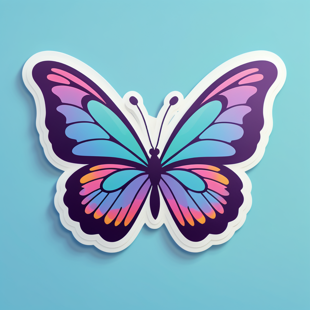 Fluttering Butterfly sticker