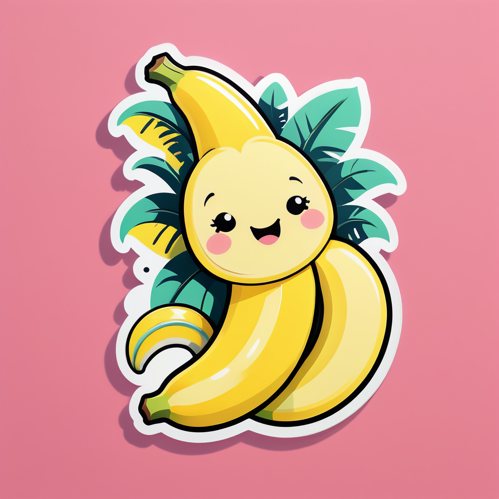 Banana fofa sticker