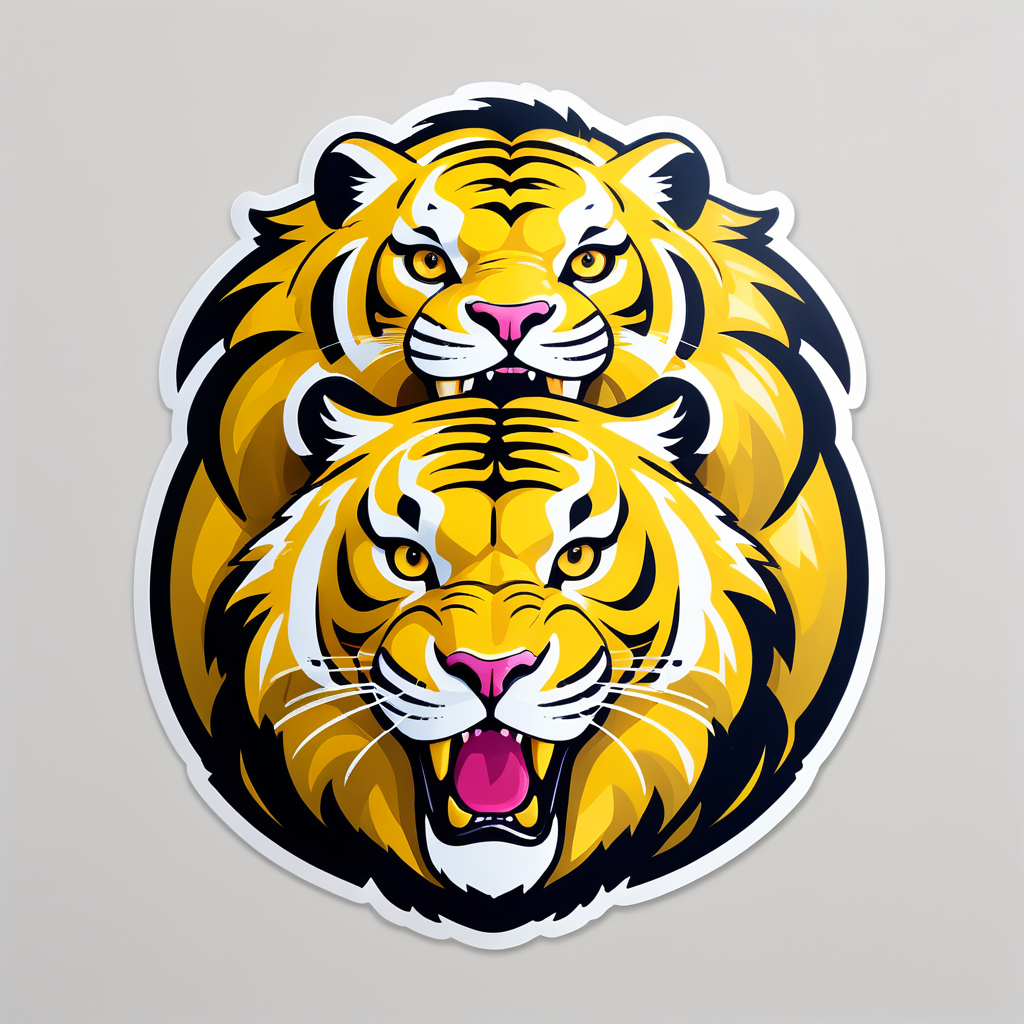 Rotund Golden Tigers sticker