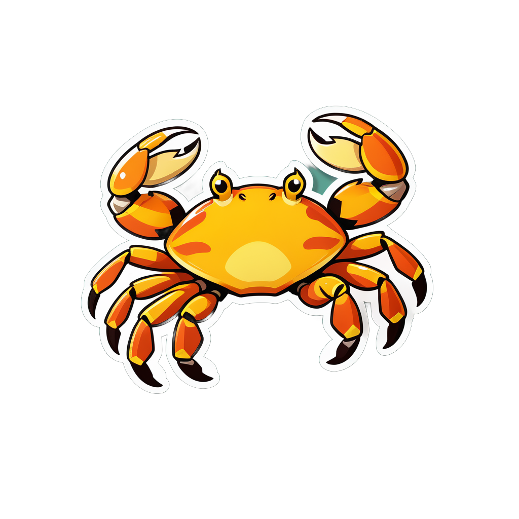 Brawny Citrine Crabs sticker