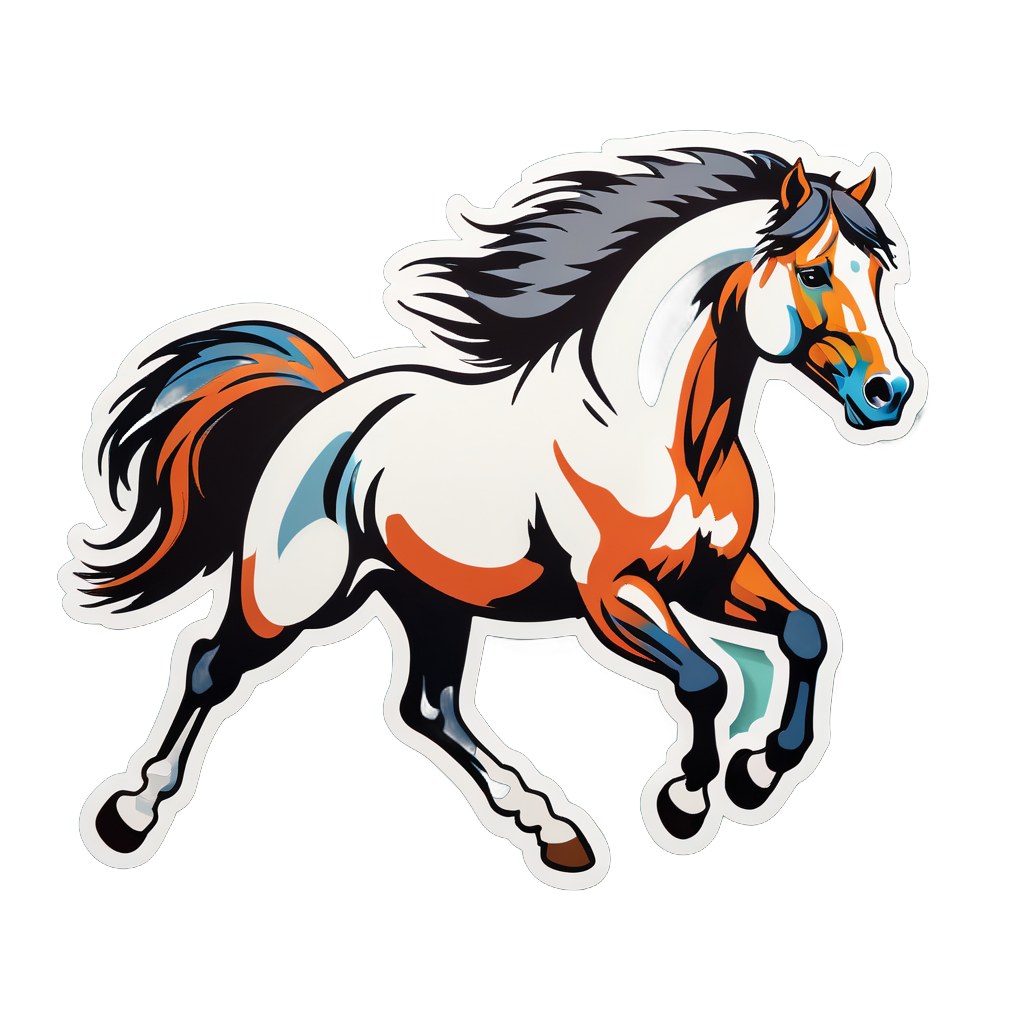 Galloping Stallion sticker