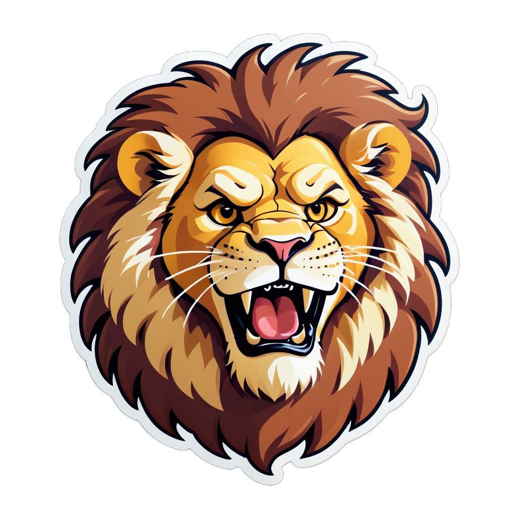 Bored Lion Meme sticker