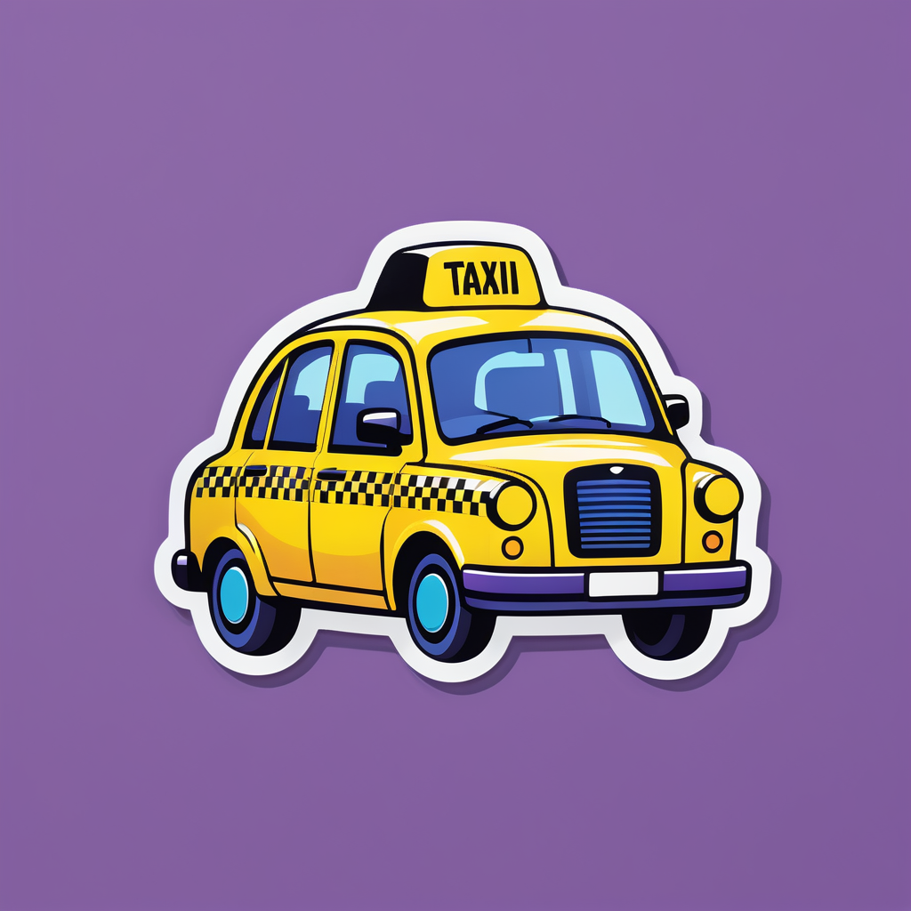 Urban Taxi Cab sticker