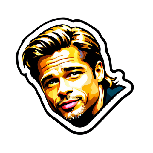 sticker của Brad Pitt sticker