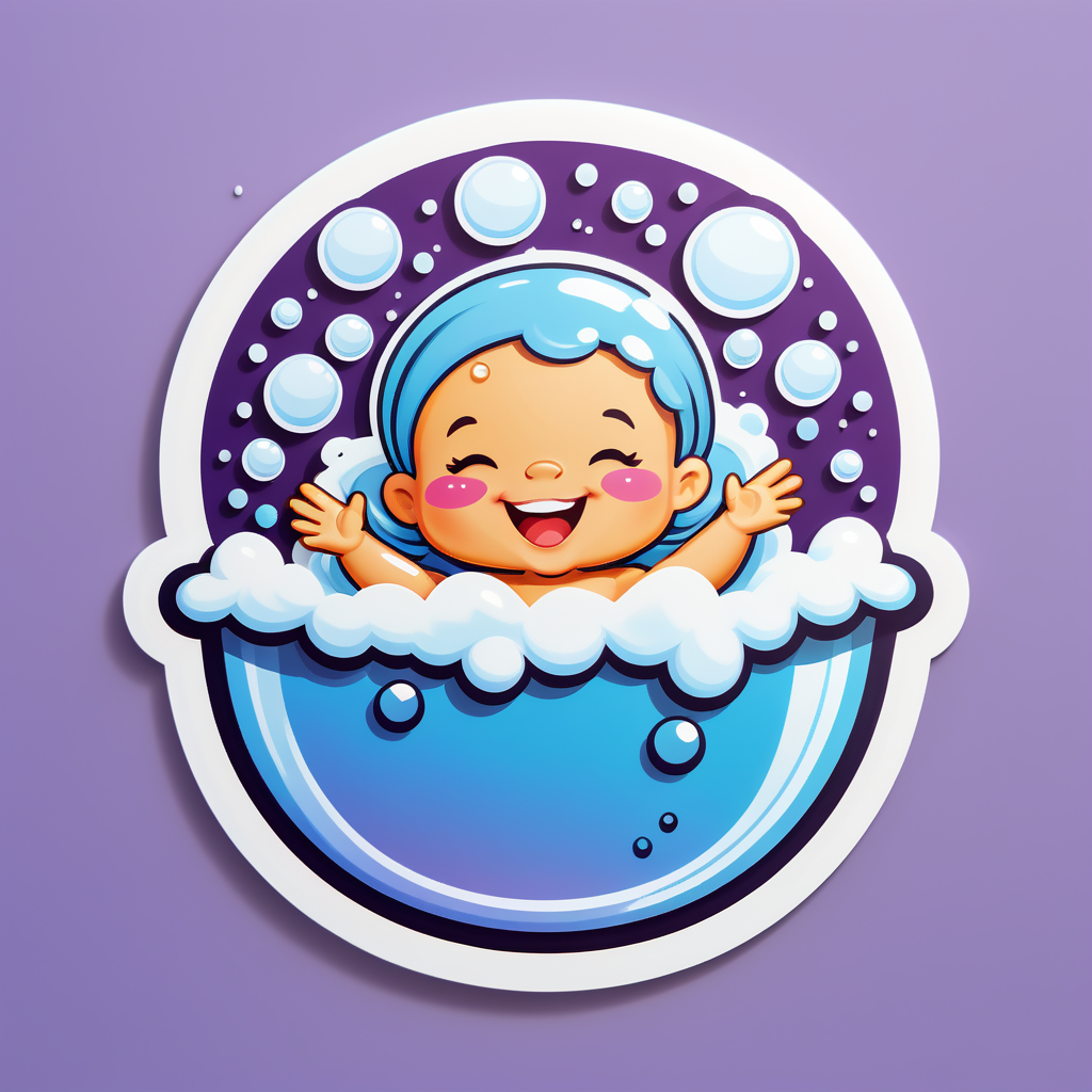 Bubble Bath Giggles sticker