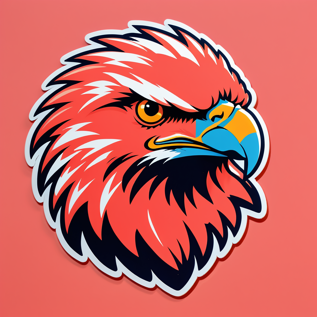 Brawny Coral Eagles sticker