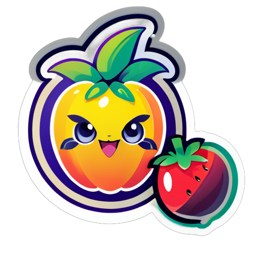 fruit de chadec le mettre petite image de sac de magasinage sur l'image de chadec. j'ai besoin de faire pour mon magasin en ligne mon nom de magasin en ligne est "ShadGoct" logo sticker