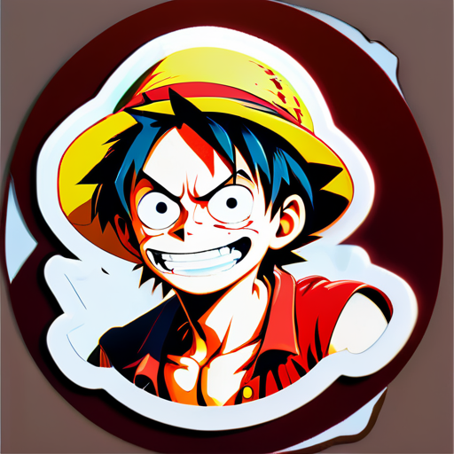 Monkey D Ruffy sticker