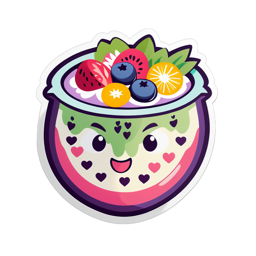 cute Smoothie Bowl sticker