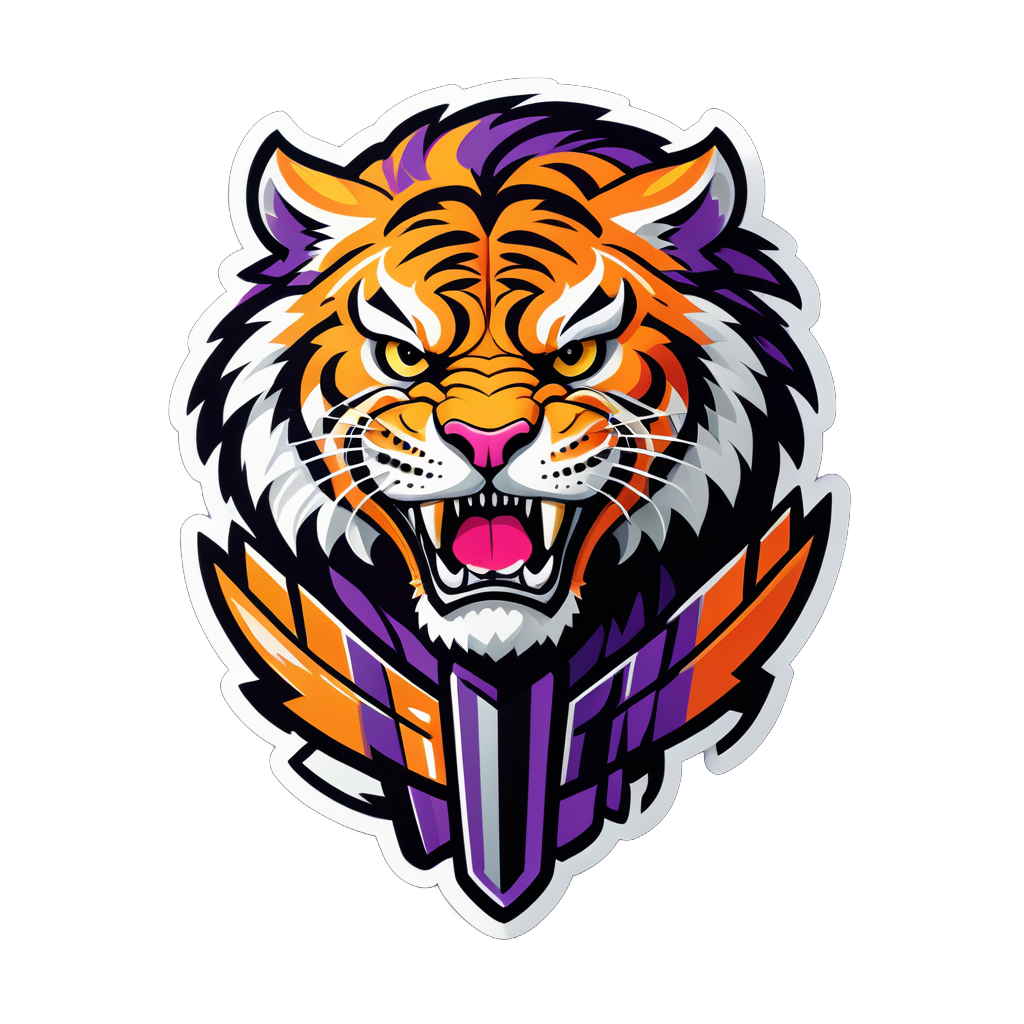 Fettiger Tiger Gladiator sticker