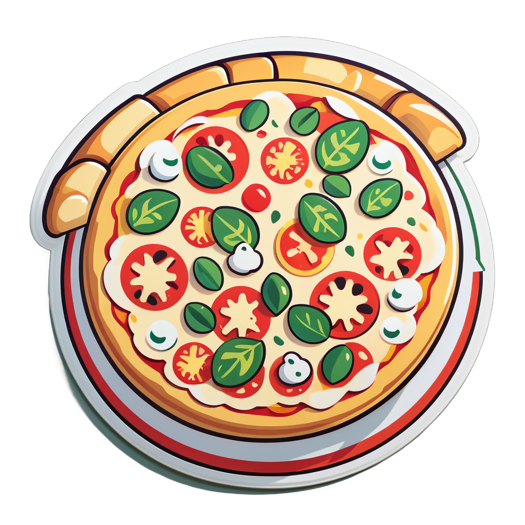 Pizza fraîche sticker