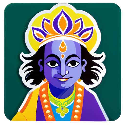 hare krishna sticker