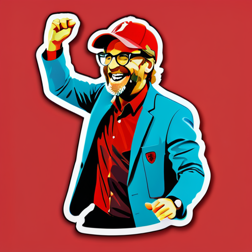 Jurgen Klopp nhảy múa trong một quán bar sticker