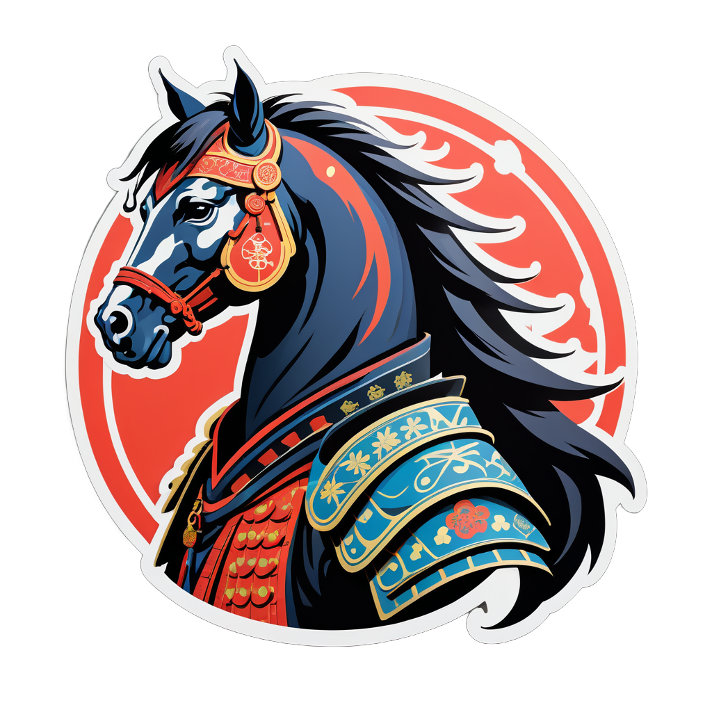 Cavalo Leal Samurai sticker