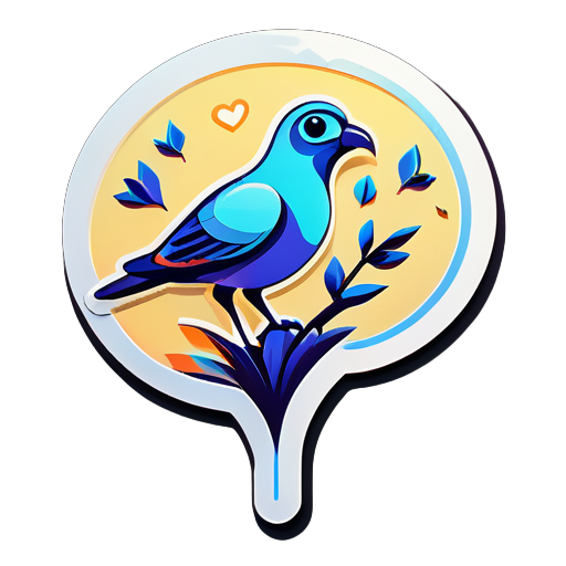 Genarative AI with Some birds sticker