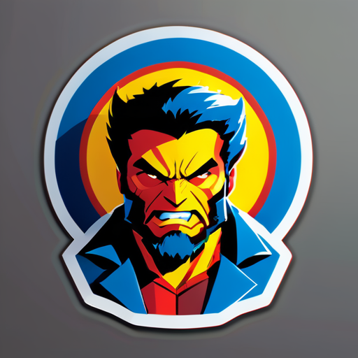 Marxist Wolverine Marvel Charakter sticker