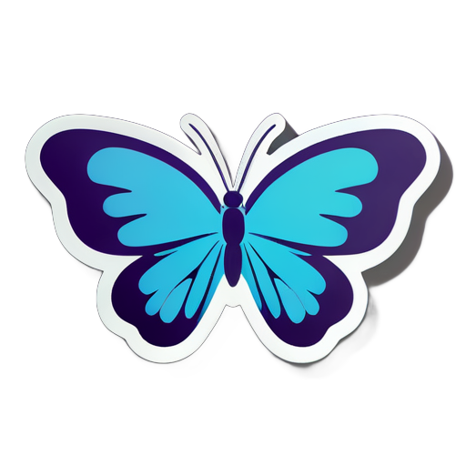 Butterfly sticker