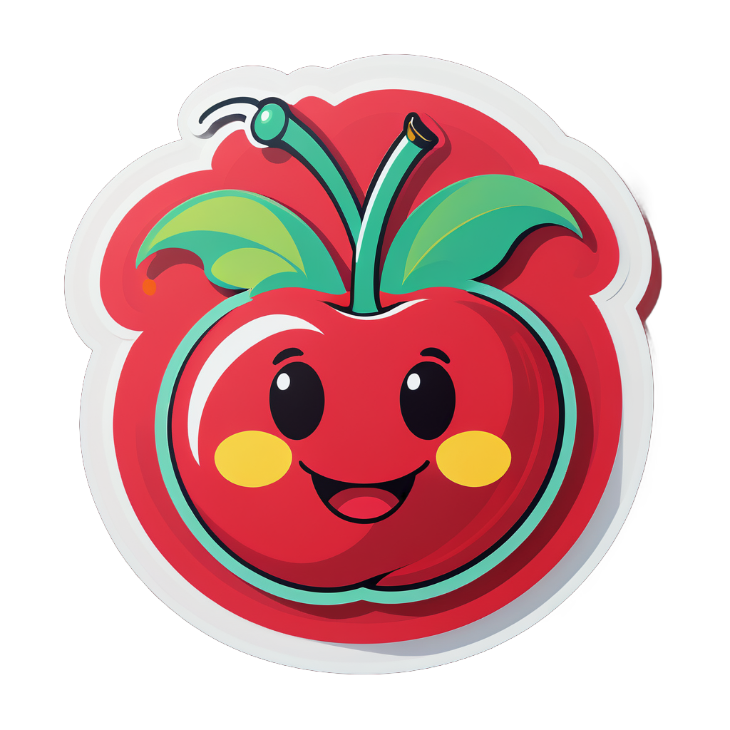 Cheerful Cherry sticker