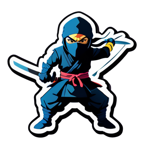 ninja shan sticker