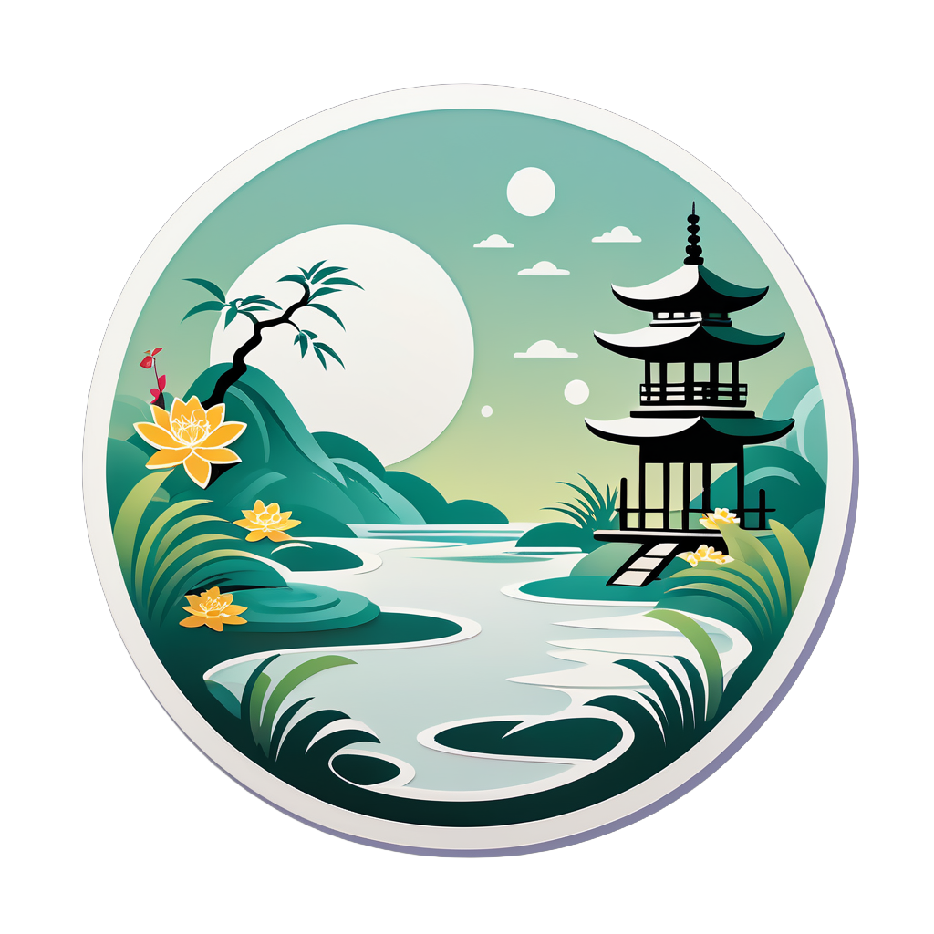 Zen Garden Trầm Lặng sticker