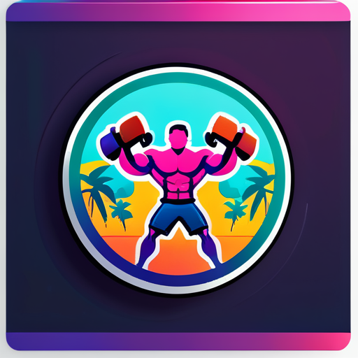 sitio web de gimnasio sticker