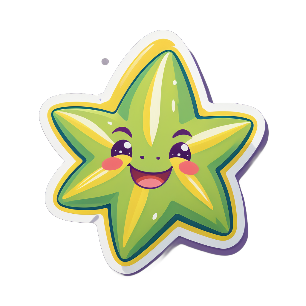 Silly Starfruit sticker