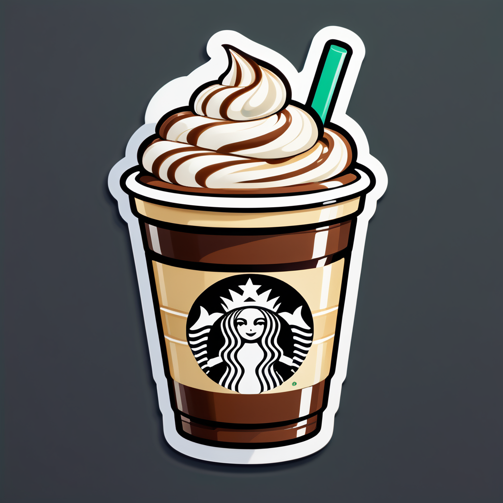 Leckerer Frappuccino sticker