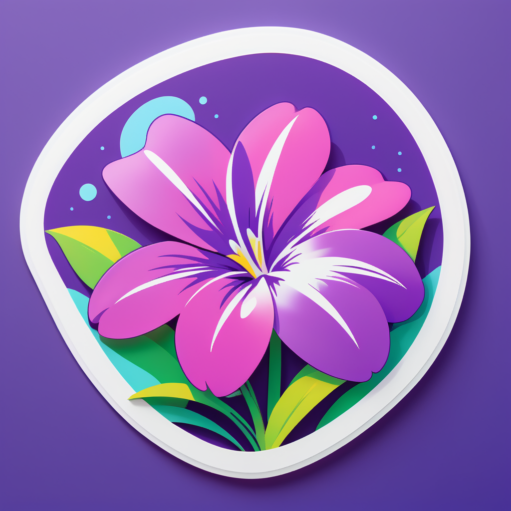 Vivid Vinca Vista sticker