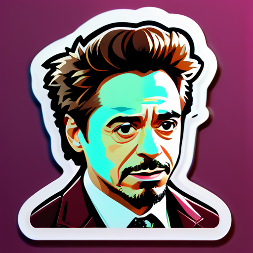 sticker của robert downey jr sticker