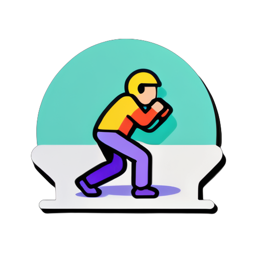 crawl:To move on hands and knees sticker