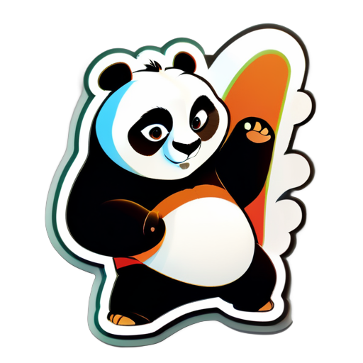 Film Kung Fu Panda's Panda sticker