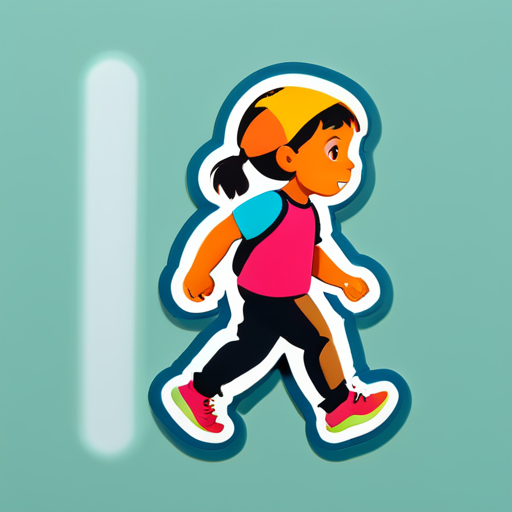 小孩走路 sticker