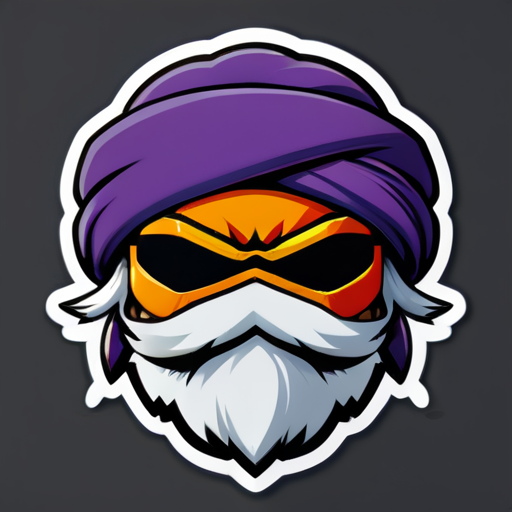 Turban Ninja Geek sticker