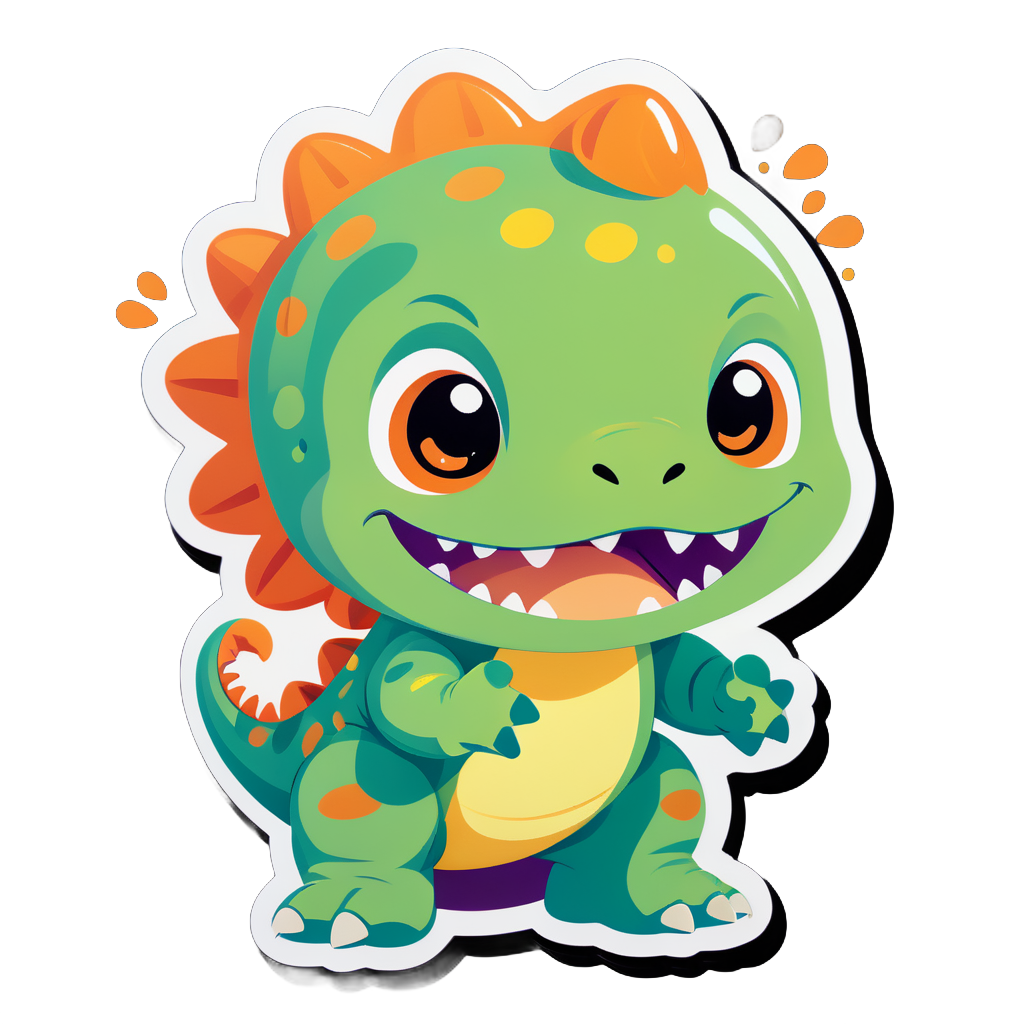 Dinosaur Con Con Dễ Thương sticker