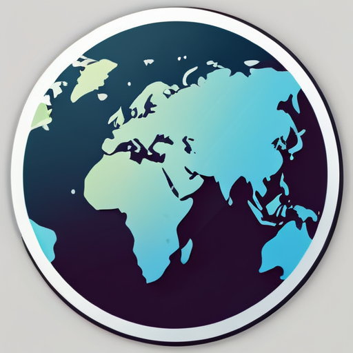 world map sticker