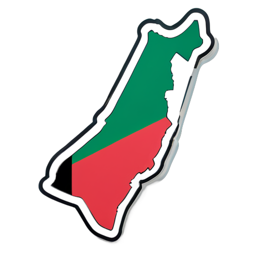 Bản đồ Palestine sticker