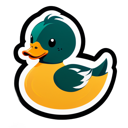 duck duck duck sticker