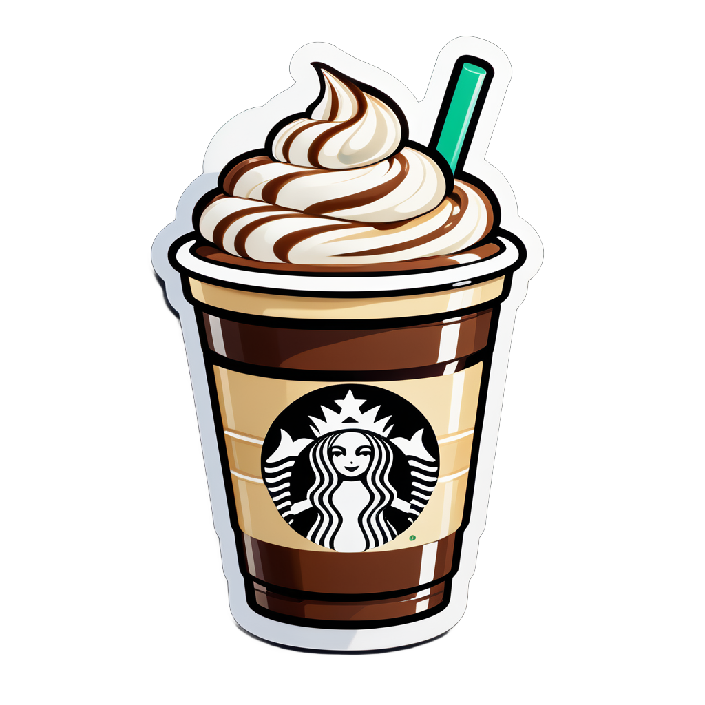 Leckerer Frappuccino sticker