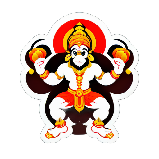 dios hanuman sticker