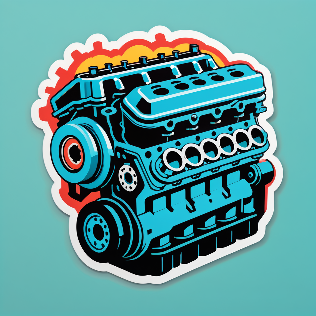 Engine Block sticker