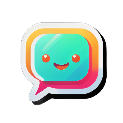 Symbol für Chat-App sticker