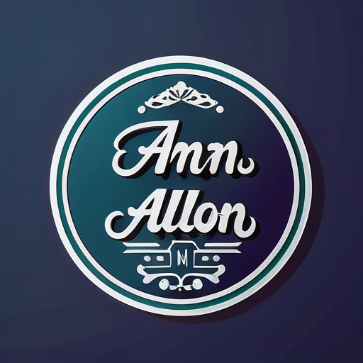 Logo Para Aman Alfaiate texto sticker