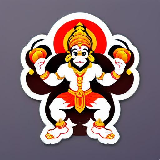 dios hanuman sticker