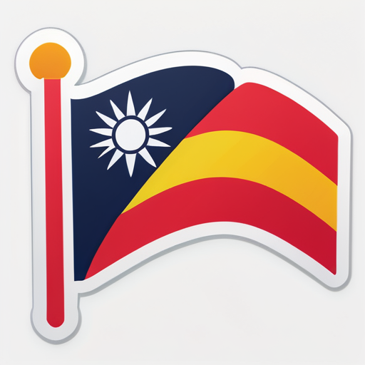 hot flag sticker