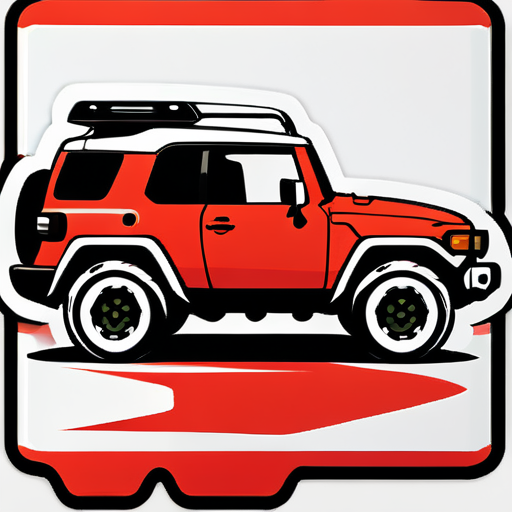 Fj cruiser được sơn theo phong cách Marlboro sticker