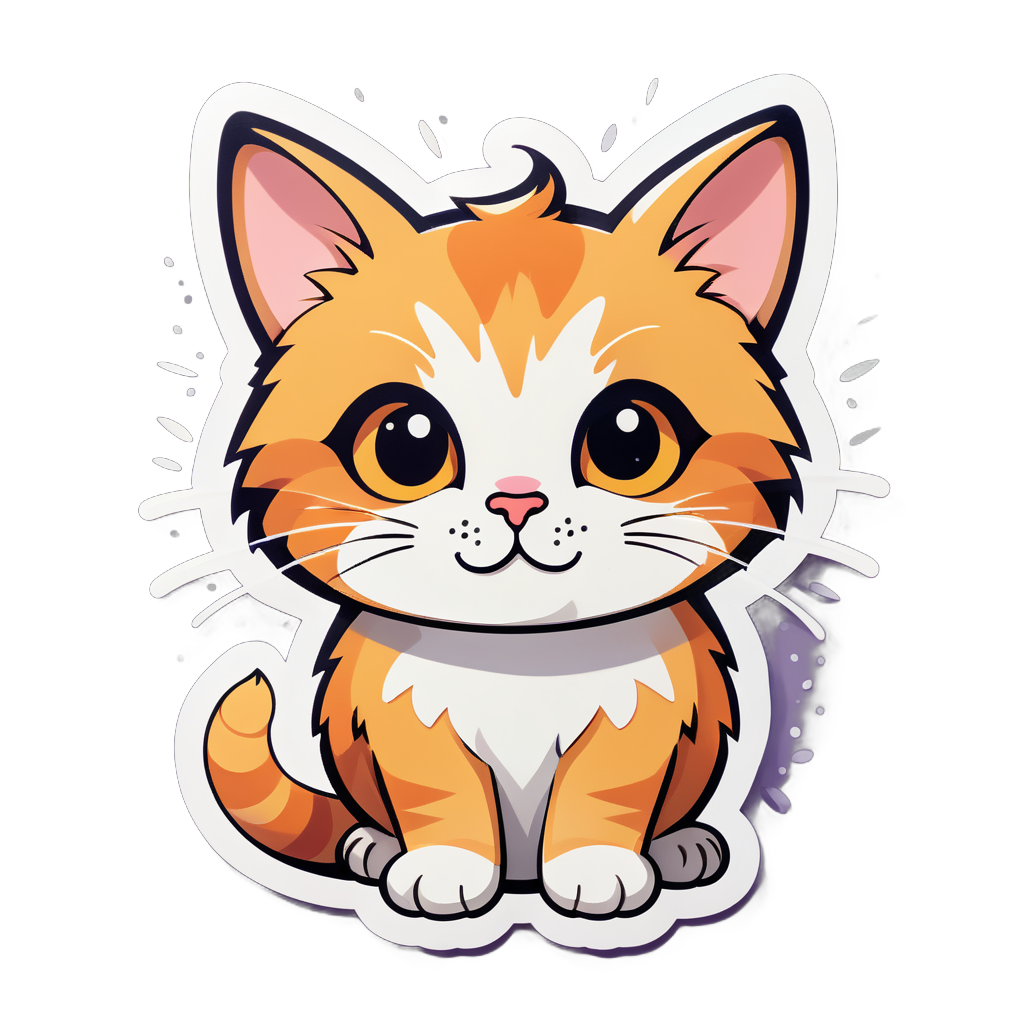 chat mignon sticker