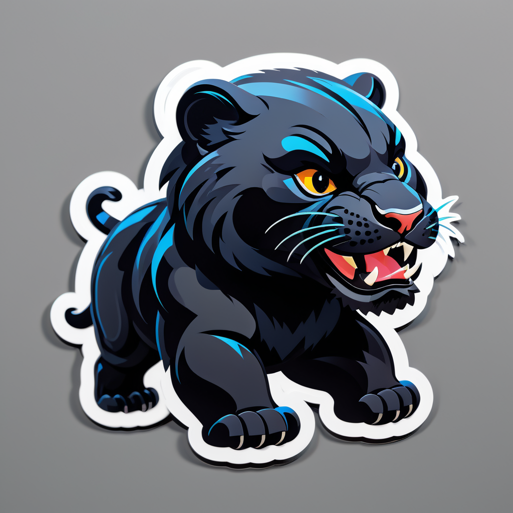 Chunky Ebony Panthers sticker