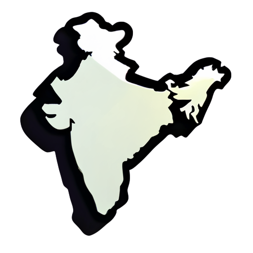 Map of india sticker