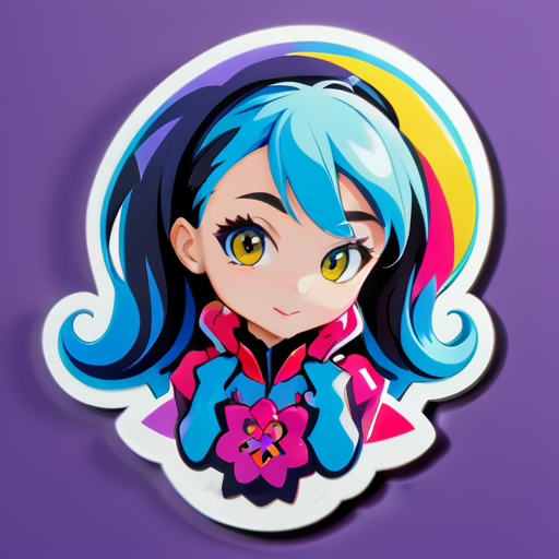 Kira con sticker