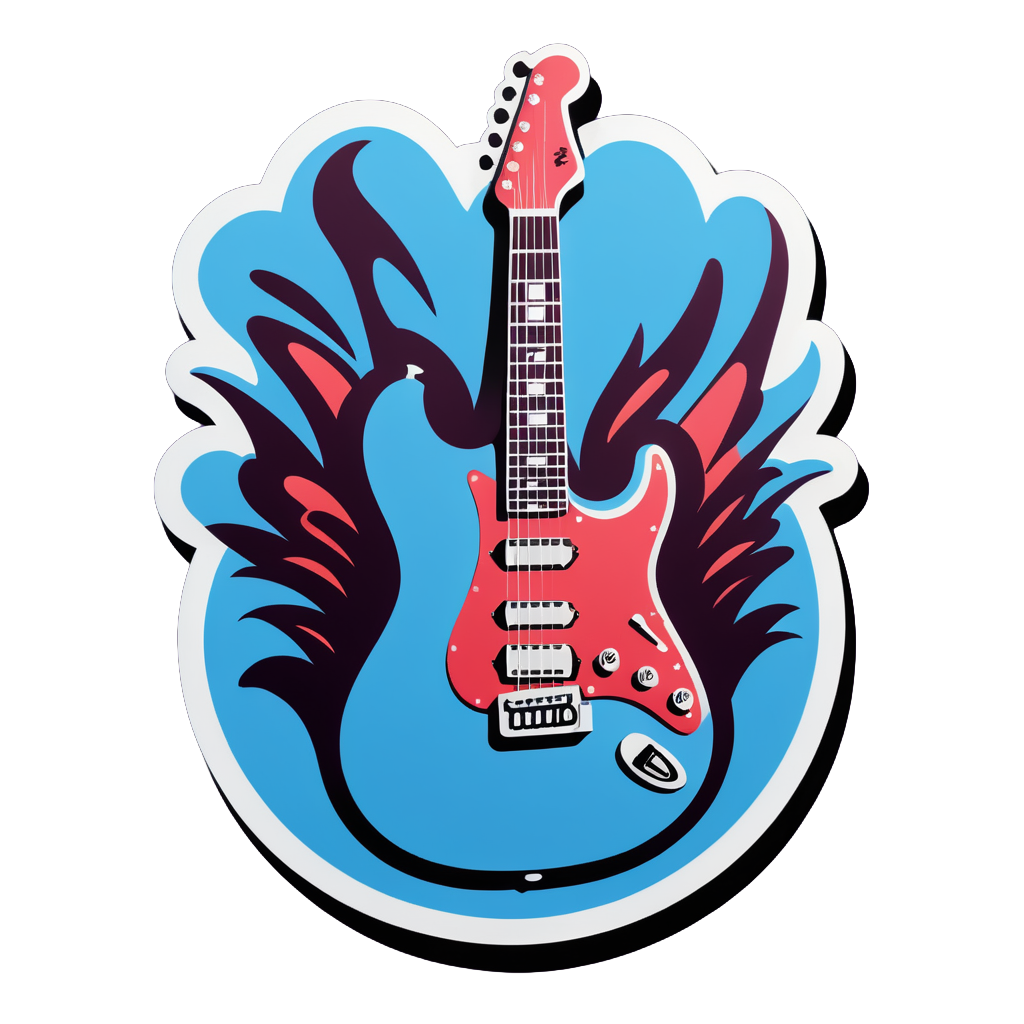 Electric Guitar Solo sticker